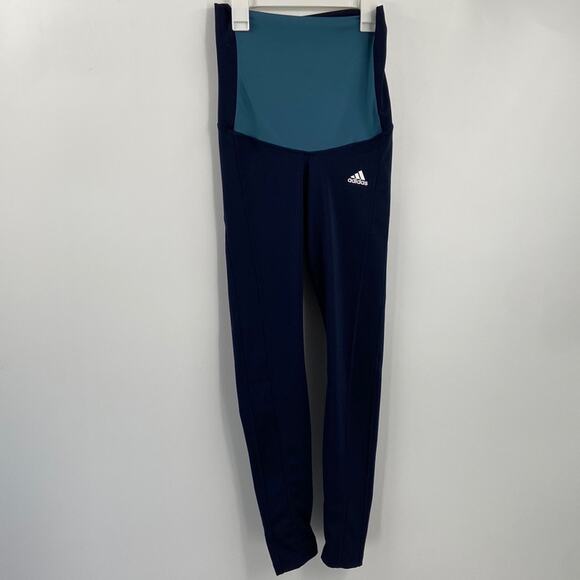 NWT Adidas maternity aeroready prime green leggings - Picture 1 of 5